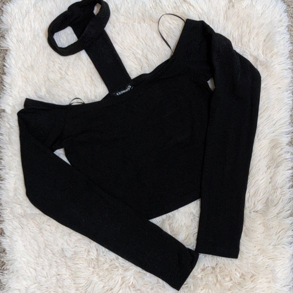 NWT Express off the shoulder crop top
